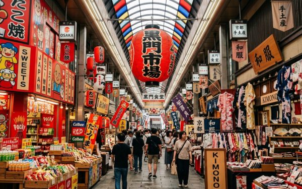 Kuromon Market in Osaka