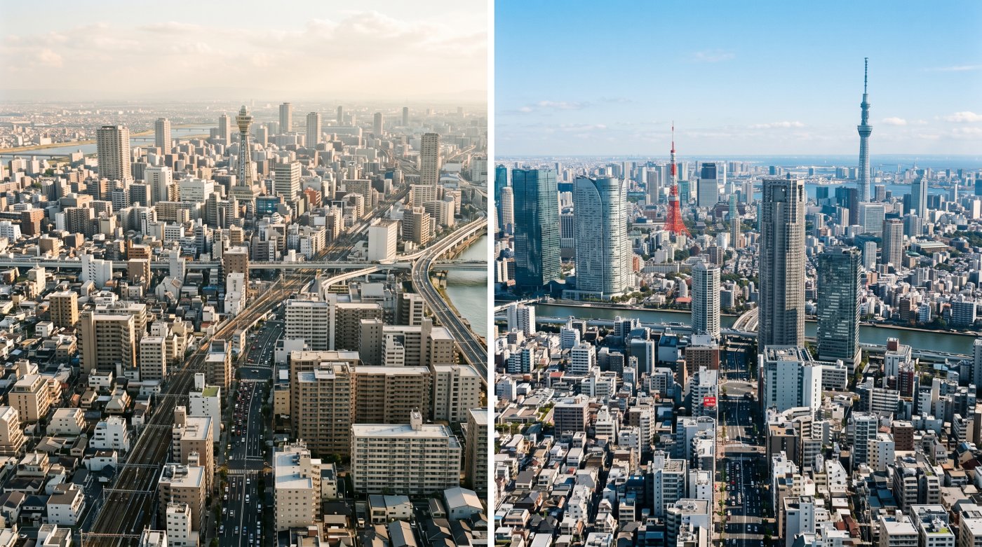 Shinkansen bound for Osaka - travel guide for visitors coming from Tokyo
